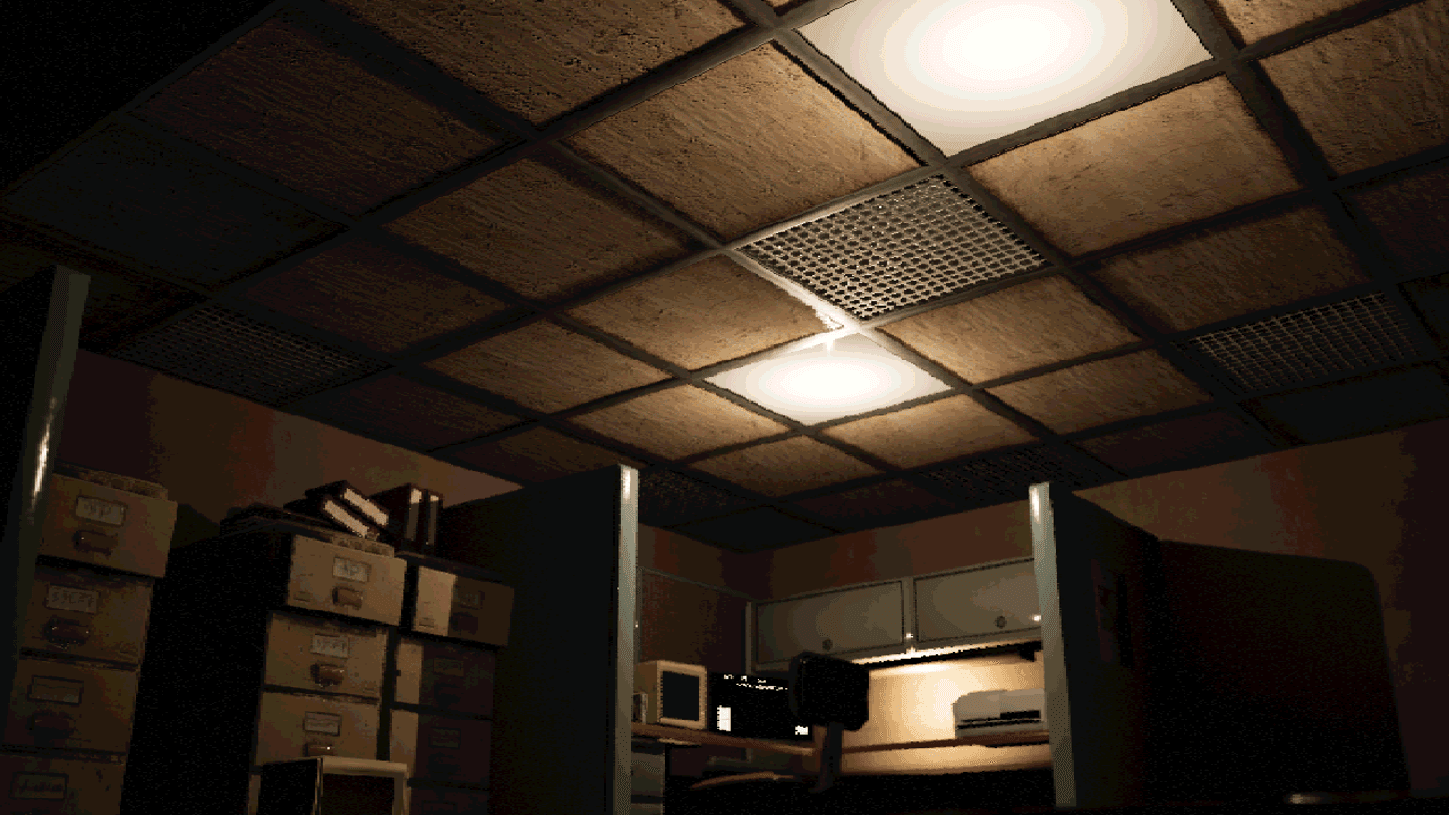 A sterile corporate office corner in Eggonomics.
