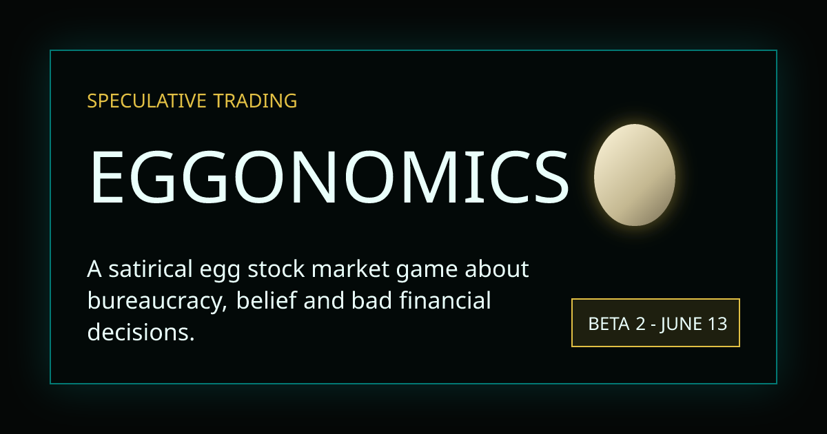 Eggonomics Beta 2 is now available on TestFlight